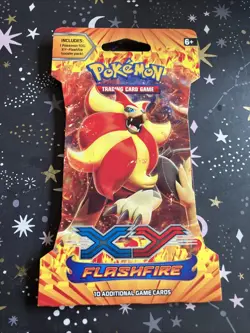 2014 Pokemon TCG XY Flashfire Sleeved Booster Pack Sealed NM NEW - Image 1