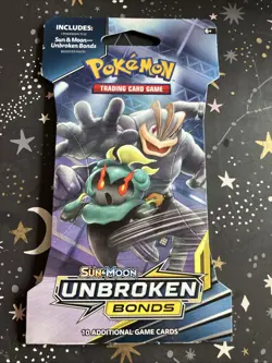 Pokemon Sun & Moon Unbroken Bonds Sleeved Booster Pack Machamp and Marshadow NEW - Image 1