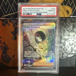 Erika's Invitation PSA 10 203/165 Scarlet & Violet 151 Holo Pokemon 2023 SIR - Image 1