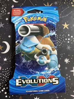 2016 Pokemon TCG XY Evolutions Sleeved Booster Blister Pack Blastoise NEW - Image 1