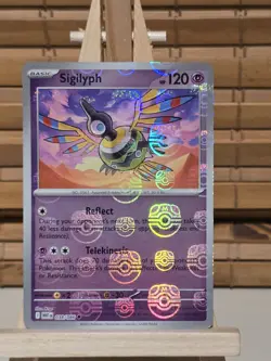 Pokemon TCG - 038/086 Sigilyph Masterball Reverse Holo - Black Bolt - English - Image 1