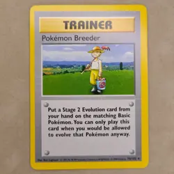 Pokemon Breeder 076/102 Base Set (Shadowless) Regular NM Near Mint - Image 1