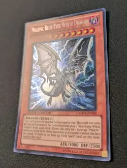 Malefic Blue-Eyes White Dragon YMP1-EN002 Secret Rare Limited Edition LP - Image 3