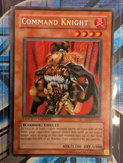Command Knight CT1-EN003 Limited Edition Secret Rare LP - Image 1