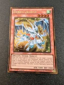 Debris Dragon PGL2-EN031 Gold Rare 1st Edition 2x Set LP - Image 5