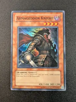 Armageddon Knight PTDN-EN021 Super Rare Unlimited Edition LP - Image 1