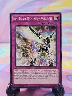 Yu-Gi-Oh TCG Card | Super Quantal Mech Sword - Magnaslayer WIRA-EN039 First Ed - Image 1