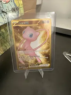 Pokemon TCG Gold Mew EX Scarlet & Violet 151 Card 205/165 Mew - Image 2