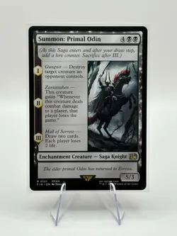 Summon: Primal Odin - Final Fantasy (FIN) - MTG Regular Card #121 - Rare - Image 2