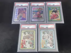 PSA 10 ITAJAGA Dragon Ball Card vol.6 5 kinds CR & SEC Complete Son Goku Bulma - Image 1