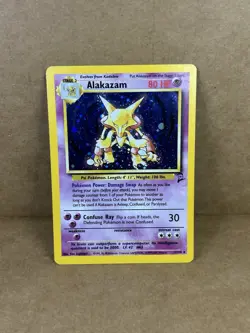 Alakazam Holo Pokemon TCG Card 1/130 Base Set 2 - Image 1