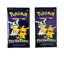 Pokemon Trick Or Trade Trading Card Game Halloween 2 Packs Of 3 Booster Cards - Image 1
