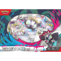 Pokemon Grafaiai Ex Box TCG With 4 Booster Packs Oversize Card & More - Image 1