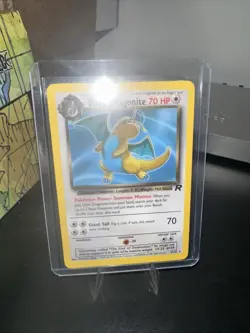 Pokemon Dark Dragonite TCG Card 22/82 Non-Holo LP Wizards of The Coast 1999 - Image 1