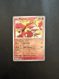 Magmar Reverse Holo NM 126/165 Scarlet & Violet 151 Pokemon Card - Image 1