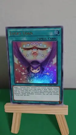 2019 Yugioh Lucky Loan Spell Card BLHR-EN022 Ultra Rare BL Hero's Revenge - Image 1