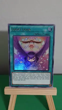 2019 Yugioh Lucky Loan Spell Card BLHR-EN022 Ultra Rare BL Hero's Revenge - Image 2