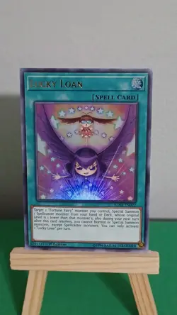 2019 Yugioh Lucky Loan Spell Card BLHR-EN022 Ultra Rare BL Hero's Revenge - Image 3