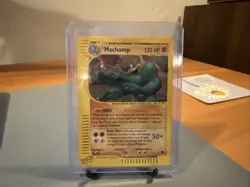 Pokemon TCG Machamp Holo Rare Card 16/165 Expedition Base Set - Image 1