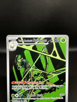 Pokemon TCG Team Rockets Spidops Illustration Rare Card 187/182 Destined Rivals - Image 2