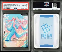 Gundam Card Overflowing Affection U Plus Parallel PSA10 GD01-118 Rare Japan - Image 3