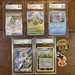 Pokemon Tcg Graded Card Lot Of 5 Ags/CGC Slabs all good condition includes a 10! - Image 1