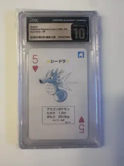 Seadra Pokemon Charizard Deck Playing Card Poker 1996 Rare Nintendo Japanese - Image 1