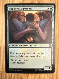 Supportive Parents - Foil - SPM - MTG - EN - NM - 0119 - Image 1