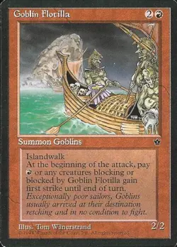 Goblin Flotilla - Light Play MTG Fallen Empires - Image 1