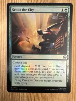 Scout The City - Foil - SPM - MTG - EN - NM - 0113 - Image 1