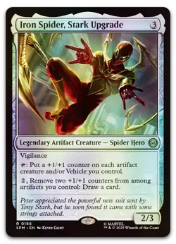 Iron Spider, Stark Upgrade #166 (Foil) (NM) Spider-Man SPM Magic MTG - Image 1