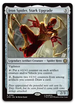 Iron Spider, Stark Upgrade #166 (NM) Spider-Man SPM Magic MTG - Image 1