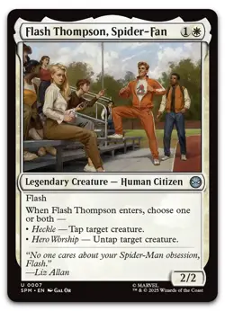 Flash Thompson, Spider-Fan #7 (NM) Spider-Man SPM Magic MTG - Image 1