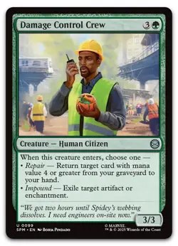 Damage Control Crew #99 (NM) Spider-Man SPM Magic MTG - Image 1