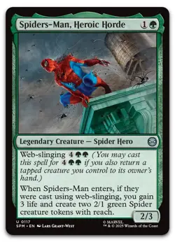 Spiders-Man, Heroic Horde #117 (NM) Spider-Man SPM Magic MTG - Image 1