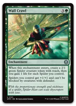 Wall Crawl #121 (NM) Spider-Man SPM Magic MTG - Image 1