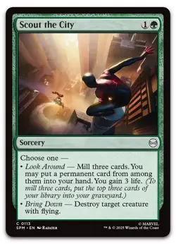 Scout the City #113 (NM) Spider-Man SPM Magic MTG - Image 1