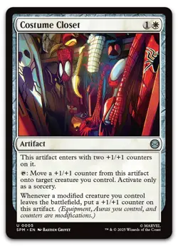 Costume Closet #5 (NM) Spider-Man SPM Magic MTG - Image 1