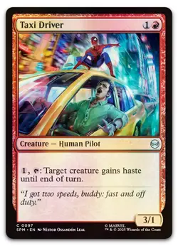 Taxi Driver #97 (Foil) (NM) Spider-Man SPM Magic MTG - Image 1
