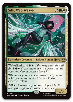 Silk, Web Weaver #145 (NM) Spider-Man SPM Magic MTG - Image 1