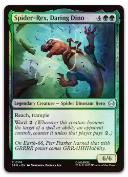 Spider-Rex, Daring Dino #116 (Foil) (NM) Spider-Man SPM Magic MTG - Image 1