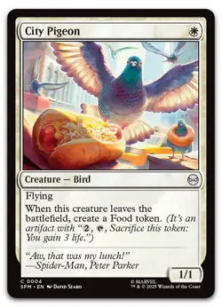 City Pigeon #4 (NM) Spider-Man SPM Magic MTG - Image 1