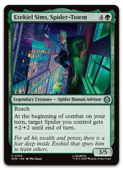 Ezekiel Sims, Spider-Totem #100 (NM) Spider-Man SPM Magic MTG - Image 1