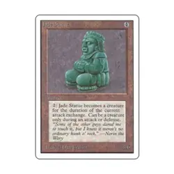 WOTC MtG Unlimited Jade Statue (U) VG - Image 1