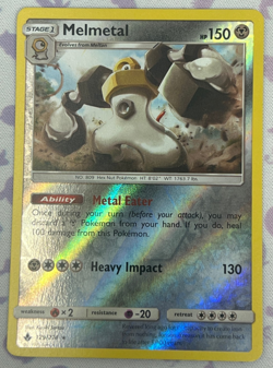 2019 Pokemon SM Unbroken Bonds 129/214 Melmetal Cosmo Holo M/NM - Image 1