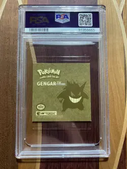 PSA 9 GENGAR G02 1999 POKEMON ARTBOX STICKERS SER. 1 RARE GLD STICKERS - Image 2