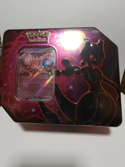Pokemon TCG Destined Rivals Team Rocket Tin Mewtwo EX BRAND NEW SEALED IN HAND! - Image 2