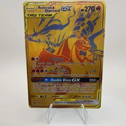 Reshiram & Charizard GX Tag Team SM247 Black Star Promo Pokemon 2021 - Image 1