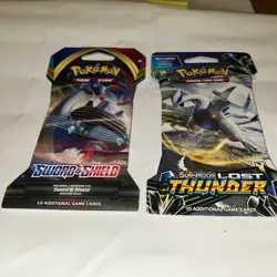 Pokemon: Sun & Moon: Lost Thunder Sleeved Booster Pack - Lugia Artwork - SEALED - Image 1