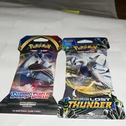 Pokemon: Sun & Moon: Lost Thunder Sleeved Booster Pack - Lugia Artwork - SEALED - Image 3